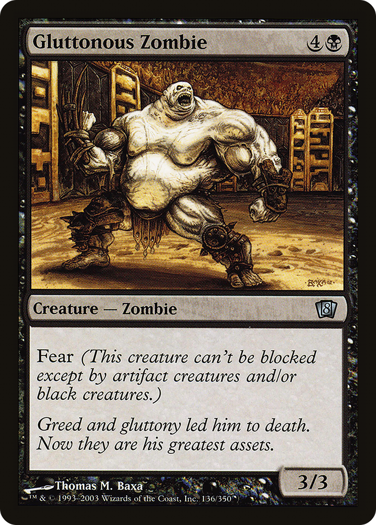 Gluttonous Zombie (8ED-136★) -  Foil