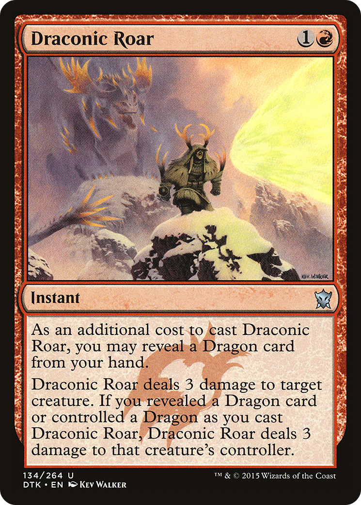 Draconic Roar (DTK-134) -  Foil