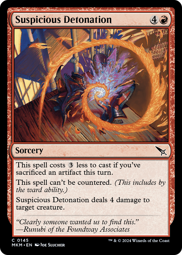 Suspicious Detonation (MKM-145) -  Foil