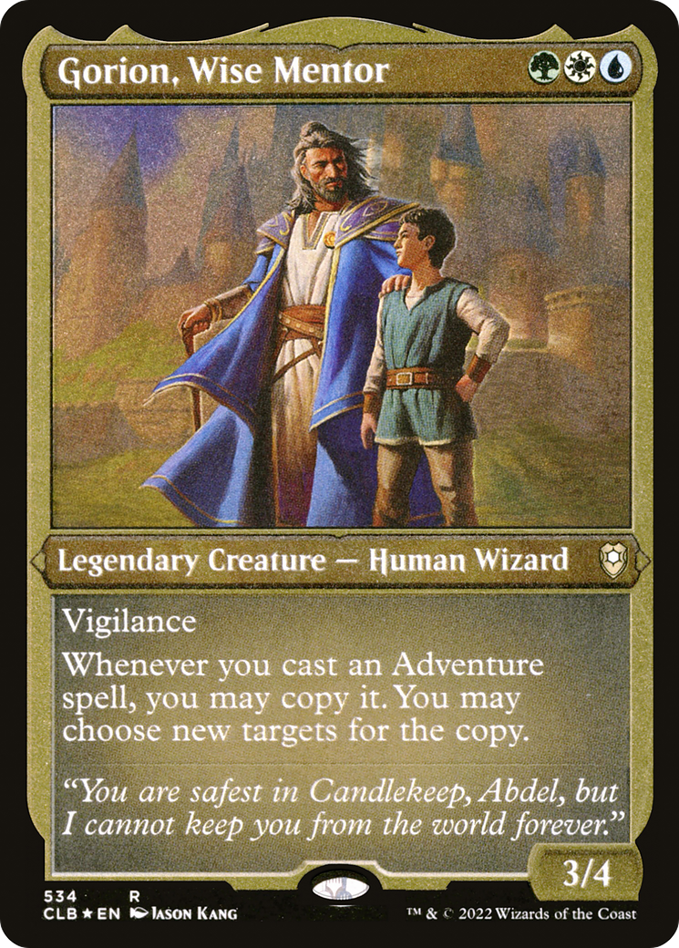 Gorion, Wise Mentor (CLB-534) -  Etched Foil