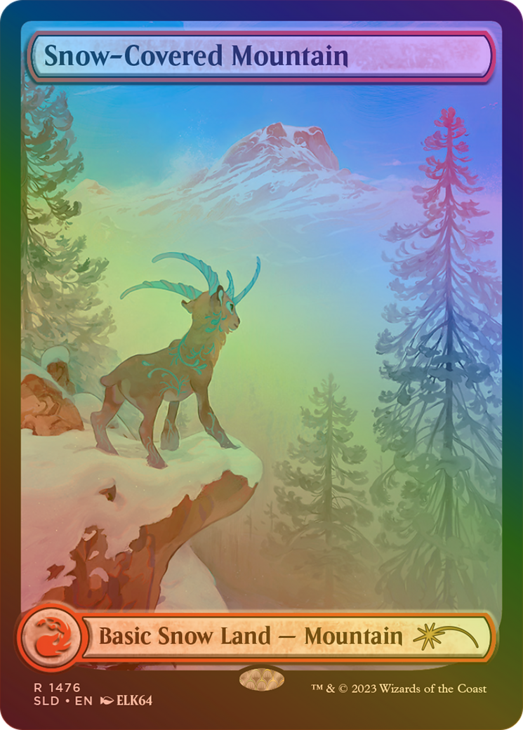 Snow-Covered Mountain (SLD-1476★) - : (Full Art) Foil