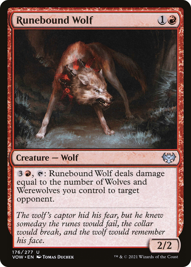 Runebound Wolf (VOW-176) -  Foil