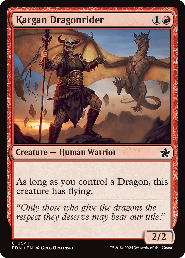 Kargan Dragonrider (FDN-541) -