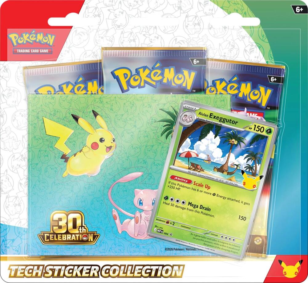 Pokemon TCG: 30th Celebration Tech Sticker Collection (Wave 2)(unknown)