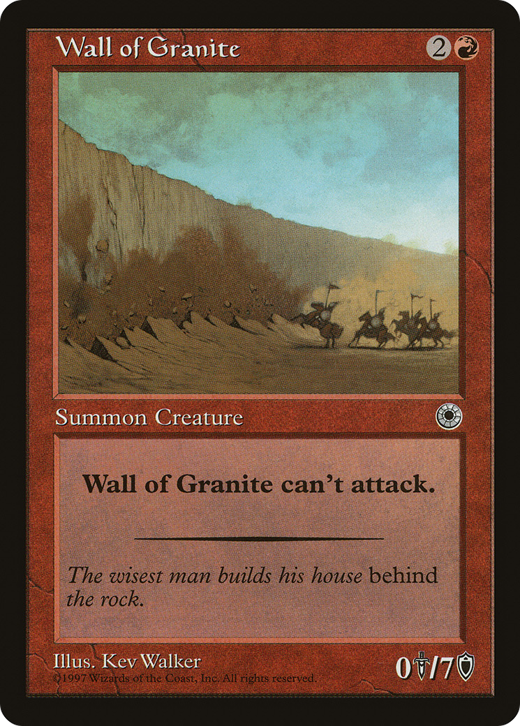 Wall of Granite (POR-155) -