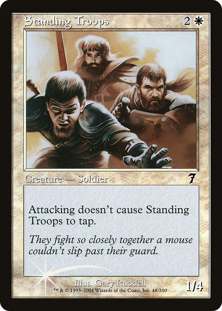 Standing Troops (7ED-48★) -  Foil