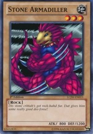 Stone Armadiller (LCJW-EN015) - Legendary Collection 4: Joey's World 1st Edition