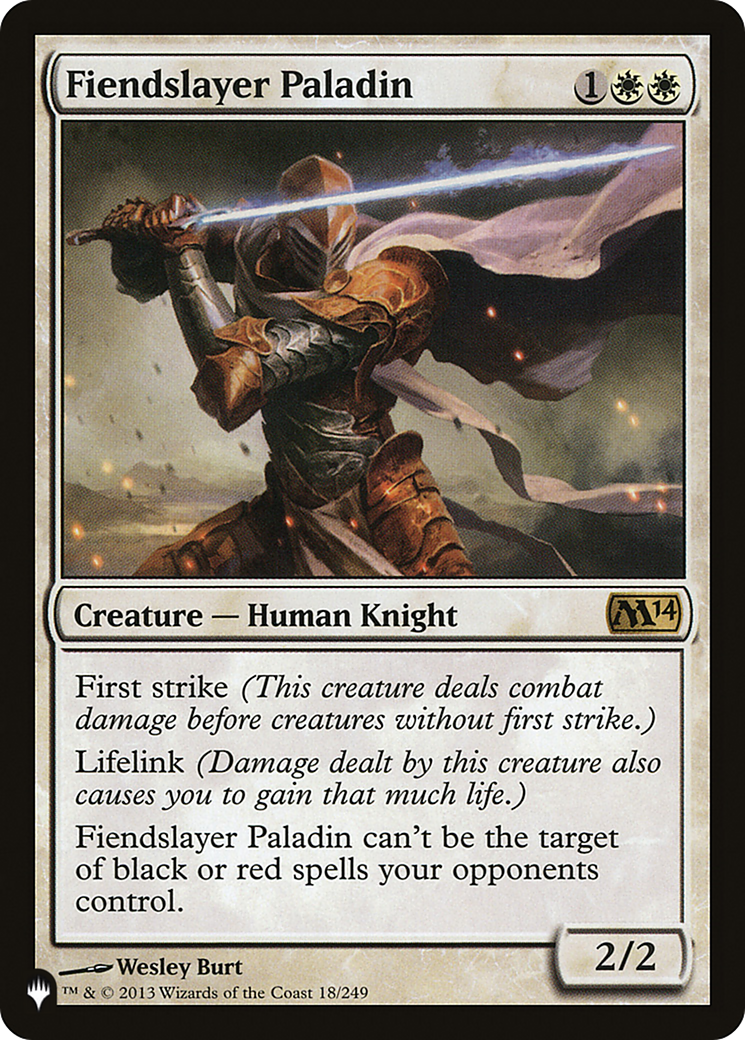 Fiendslayer Paladin (LIST-M14-18) -