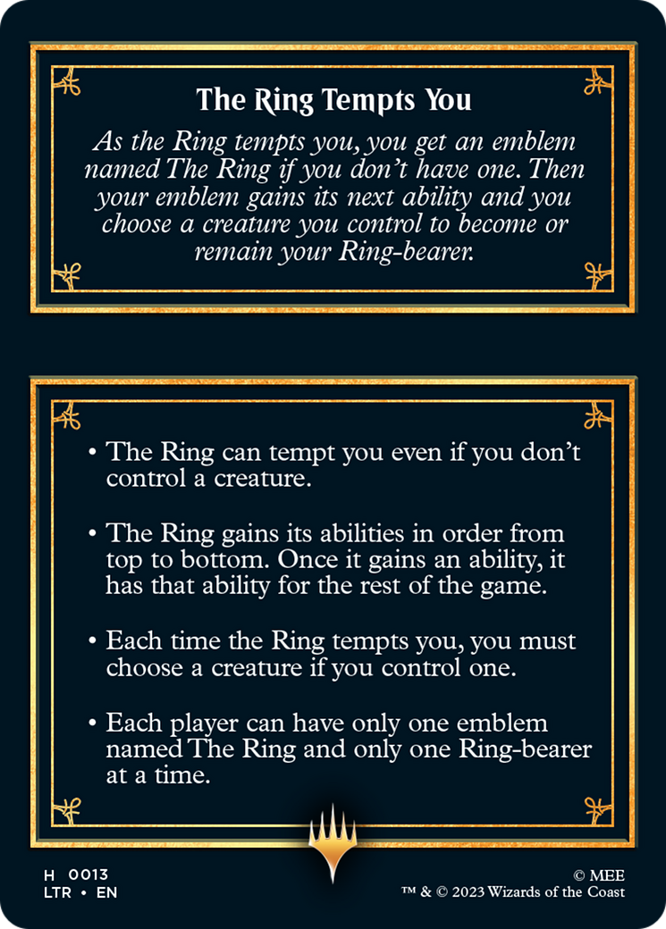 The Ring // The Ring Tempts You (TLTR-H13) -  Foil