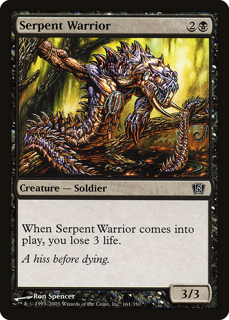 Serpent Warrior (8ED-161★) -  Foil