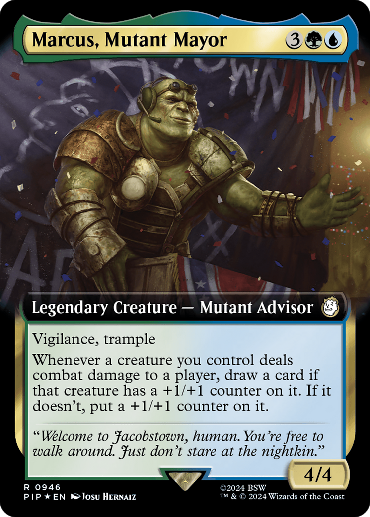 Marcus, Mutant Mayor (PIP-946) - : (Extended Art) Foil