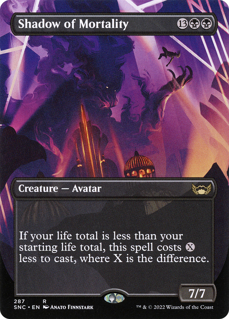 Shadow of Mortality (SNC-287) -  (Borderless) Foil