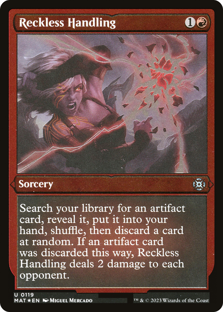 Reckless Handling (MAT-119) -  Etched Foil