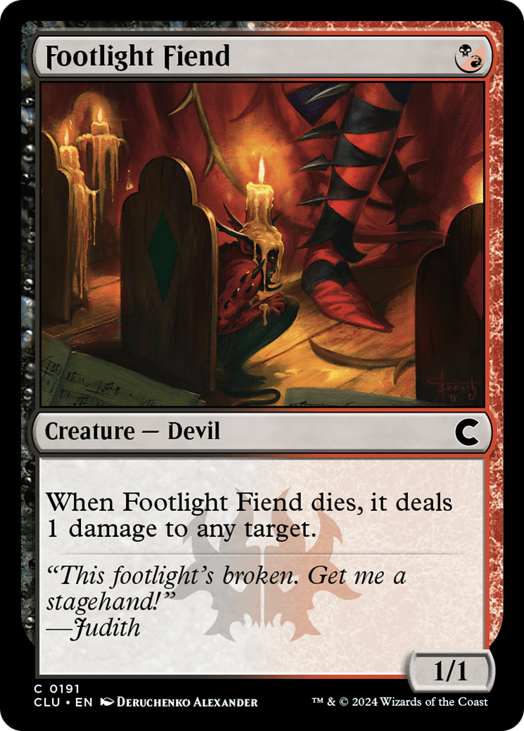 Footlight Fiend (CLU-191) -