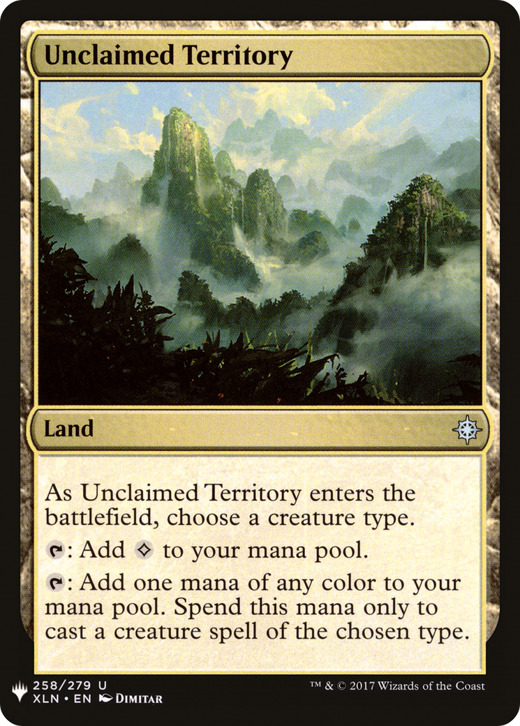 Unclaimed Territory (LIST-XLN-258) -