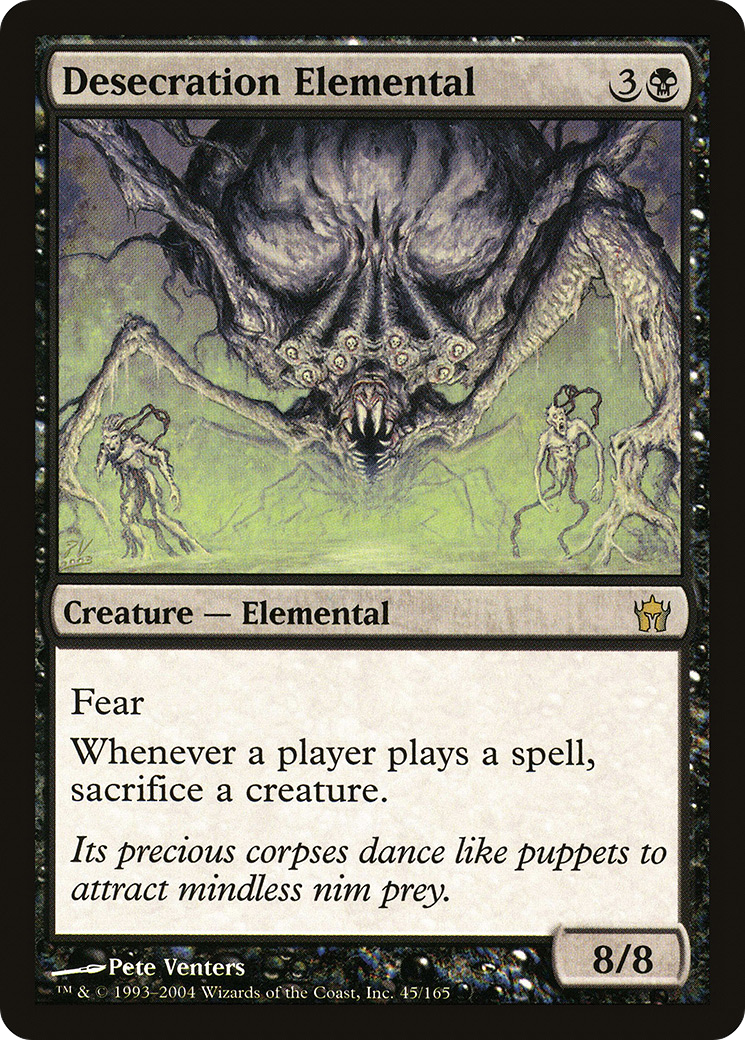 Desecration Elemental (5DN-045) -  Foil