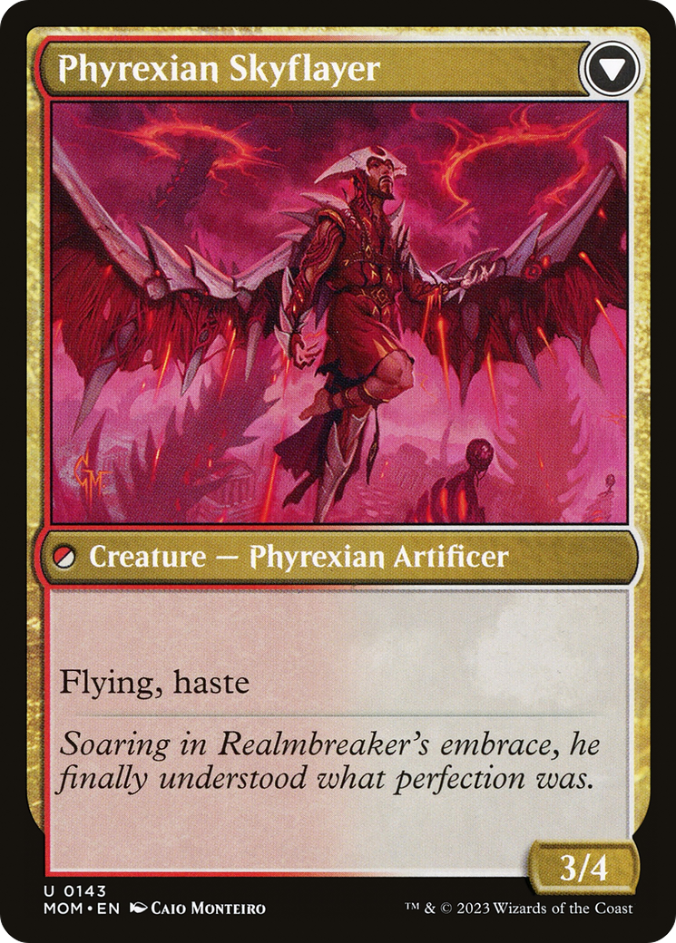 Harried Artisan // Phyrexian Skyflayer (MOM-143) -