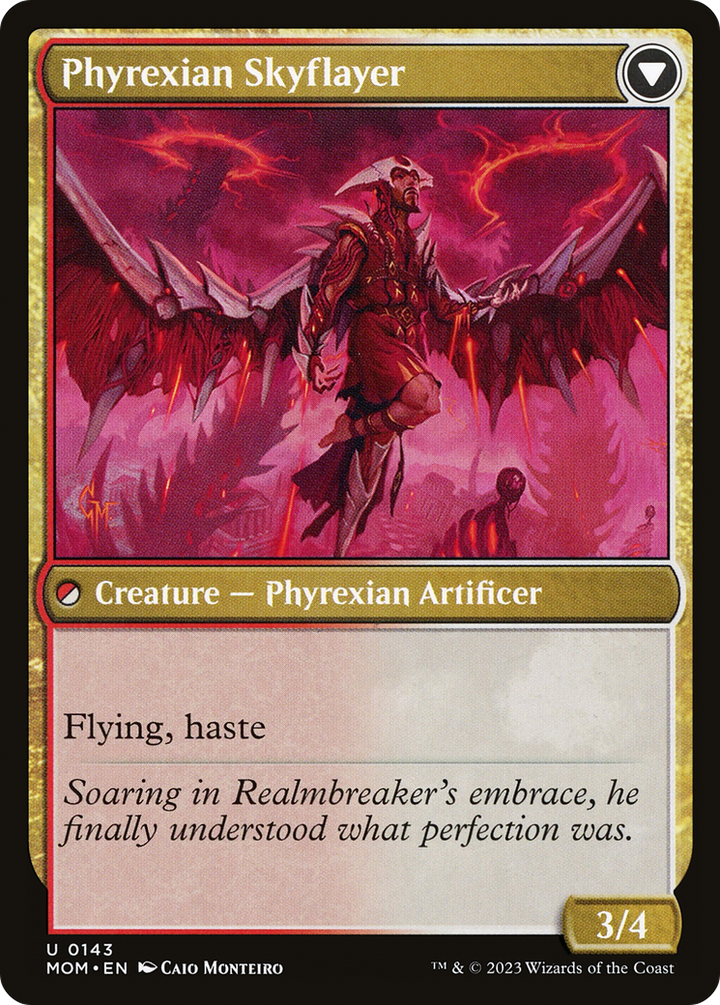 Harried Artisan // Phyrexian Skyflayer (MOM-143) -