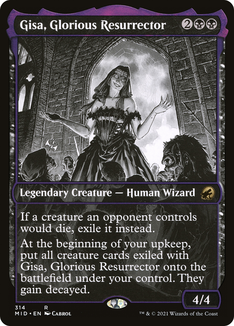 Gisa, Glorious Resurrector (MID-314) - : (Showcase) Foil