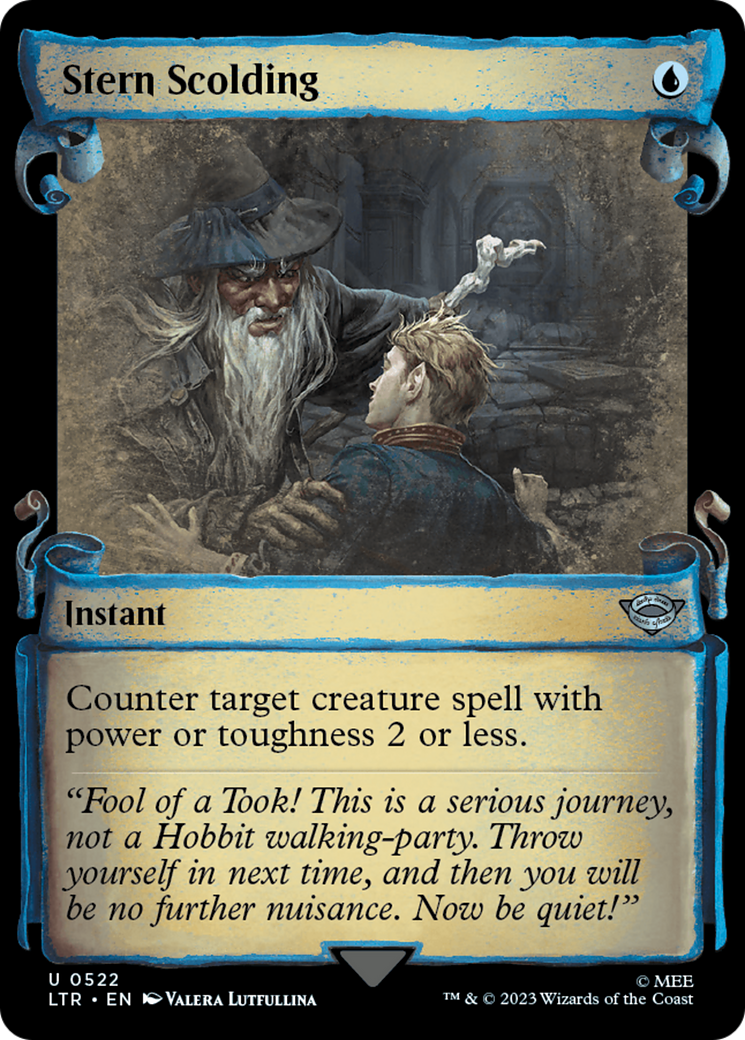 Stern Scolding (LTR-522) - : (Showcase) Foil