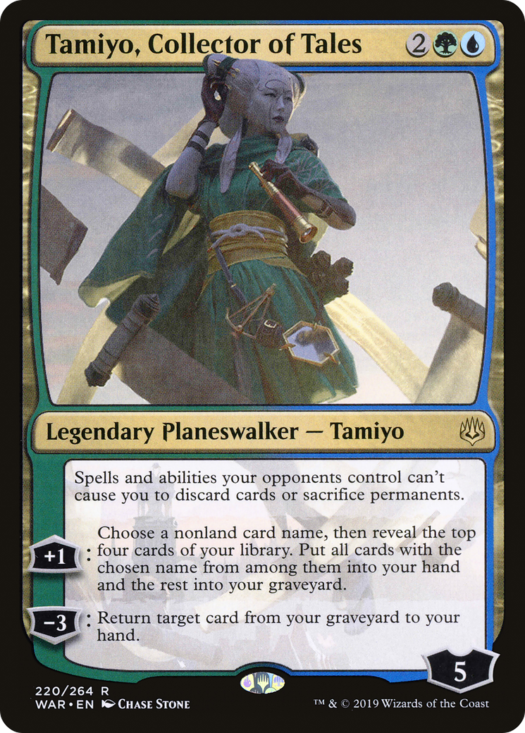 Tamiyo, Collector of Tales (WAR-220) -  Foil