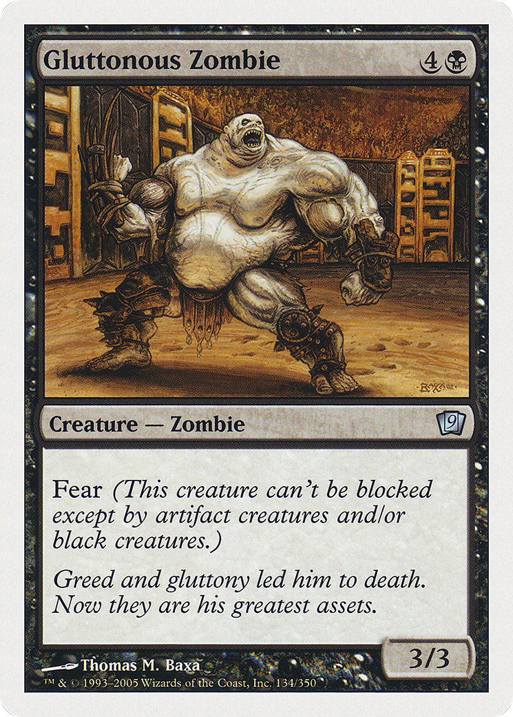 Gluttonous Zombie (9ED-134) -