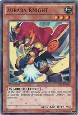 Zubaba Knight (Starfoil) (SP13-EN001) - Star Pack 2013 1st Edition