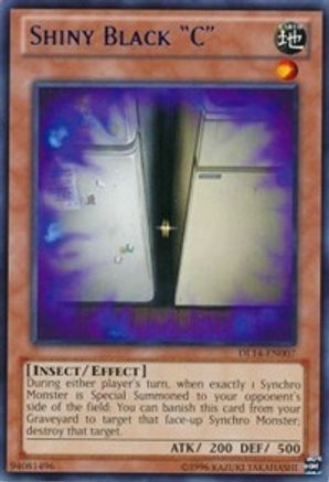 Shiny Black "C" (Red) (DL14-EN007) - Duelist League Promo Unlimited