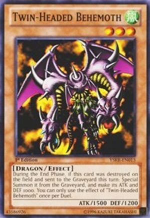 Twin-Headed Behemoth (YSKR-EN013) - Starter Deck: Kaiba Reloaded 1st Edition