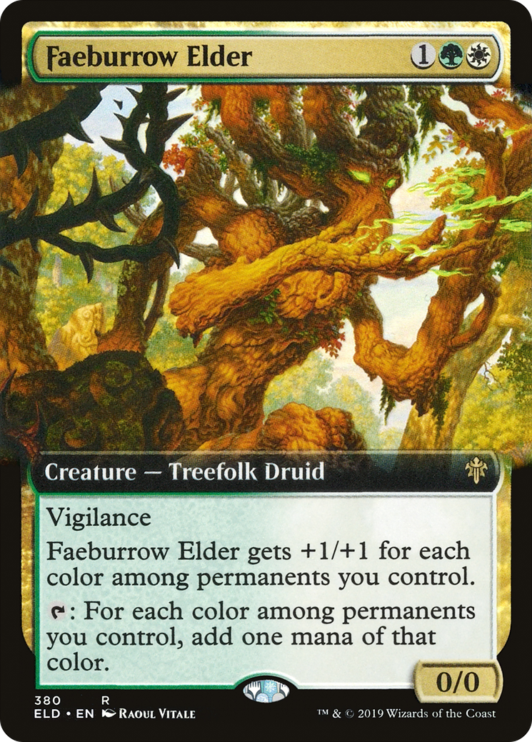 Faeburrow Elder (ELD-380) - : (Extended Art) Foil