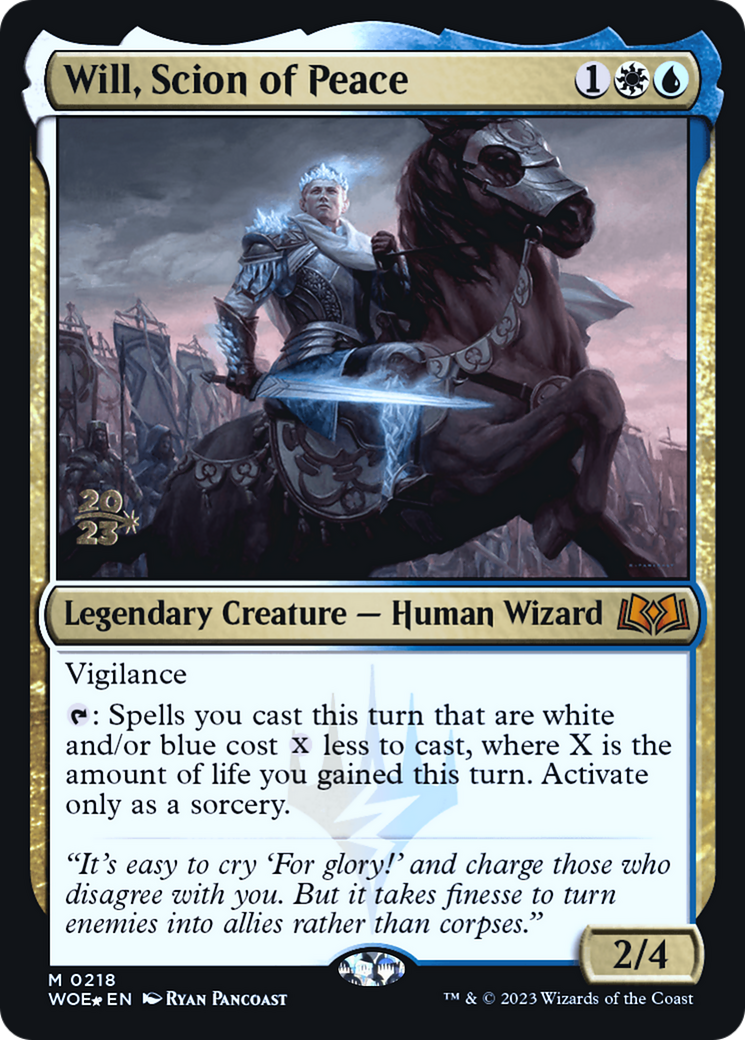 Will, Scion of Peace (PRE-218S) -  Foil