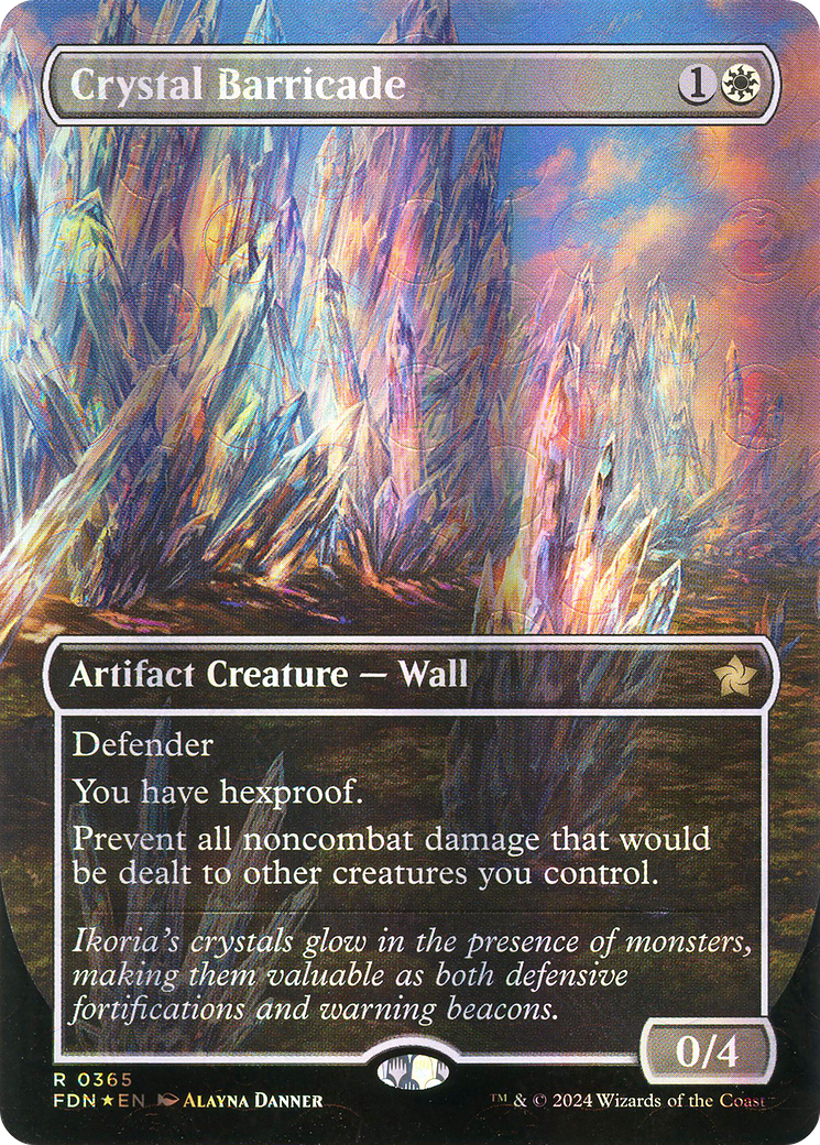 Crystal Barricade (FDN-365) -  (Borderless) Foil