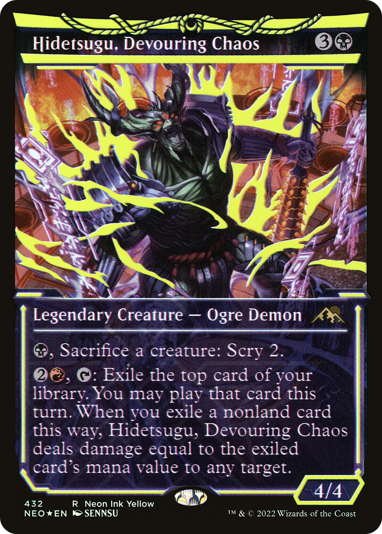 Hidetsugu, Devouring Chaos (NEO-432) - : (Showcase) Foil