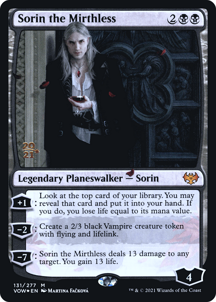 Sorin the Mirthless (PRE-131S) -  Foil