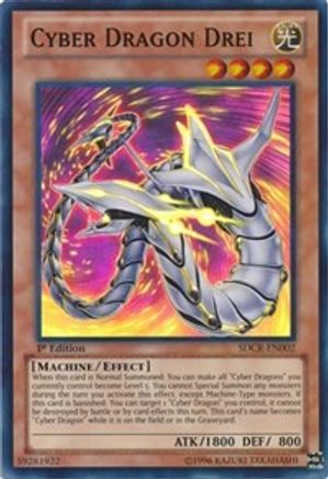 Cyber Dragon Drei (SDCR-EN002) - Structure Deck: Cyber Dragon Revolution 1st Edition