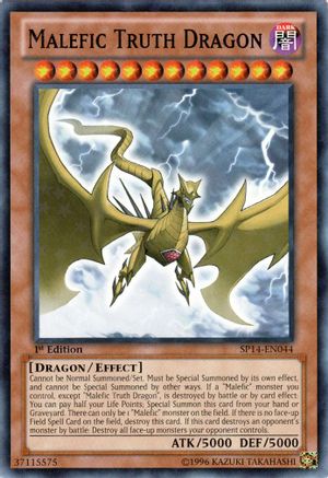 Malefic Truth Dragon (Starfoil) (SP14-EN044) - Star Pack 2014 1st Edition