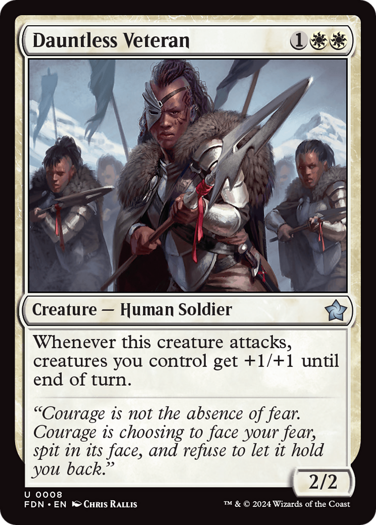 Dauntless Veteran (FDN-008) -  Foil