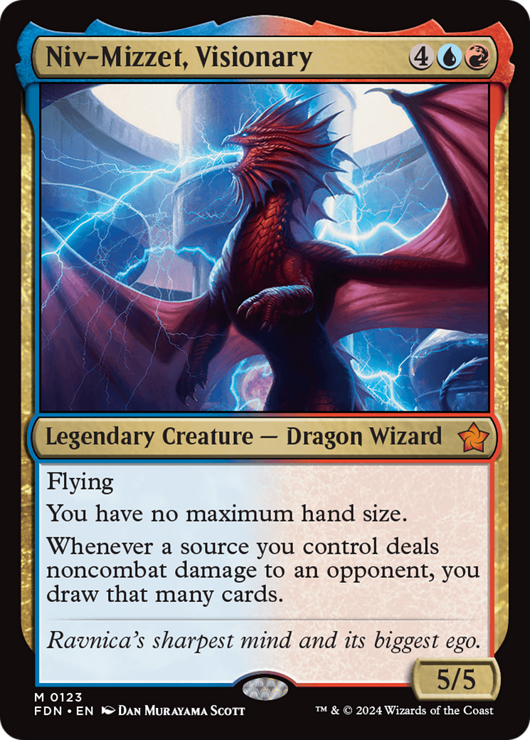 Niv-Mizzet, Visionary (FDN-123) -  Foil