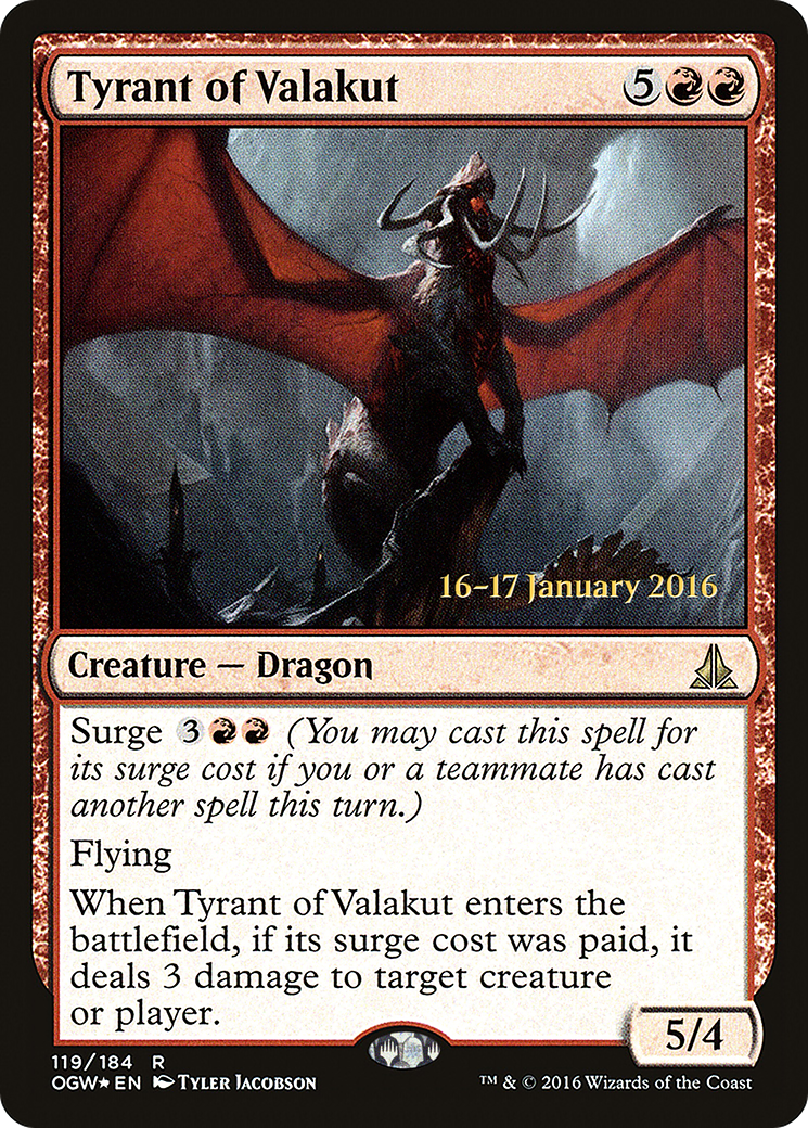 Tyrant of Valakut (PRE-119S) -  Foil