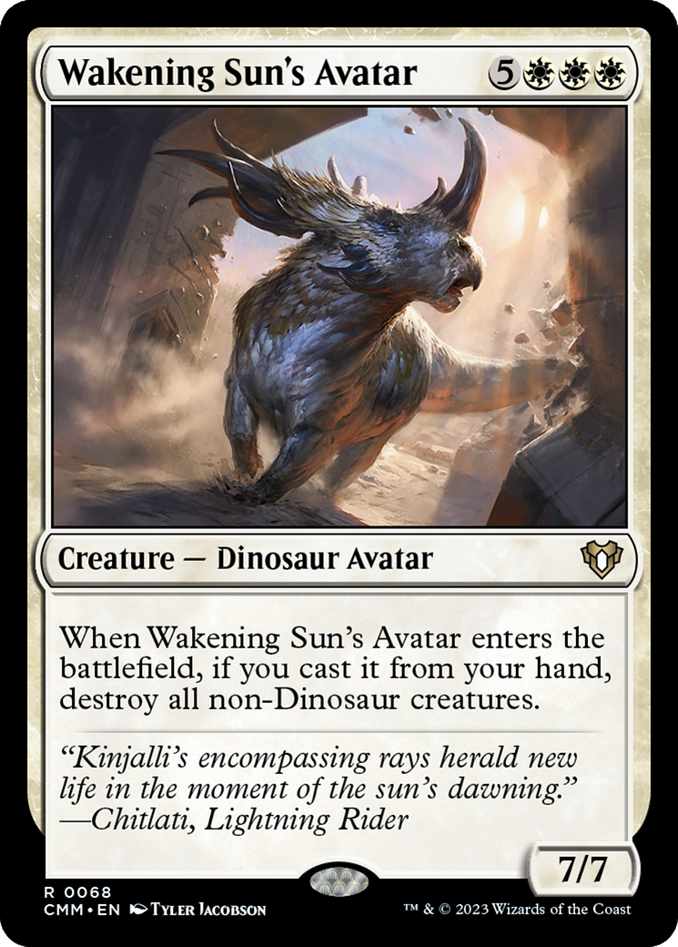 Wakening Sun's Avatar (CMM-068) -  Foil