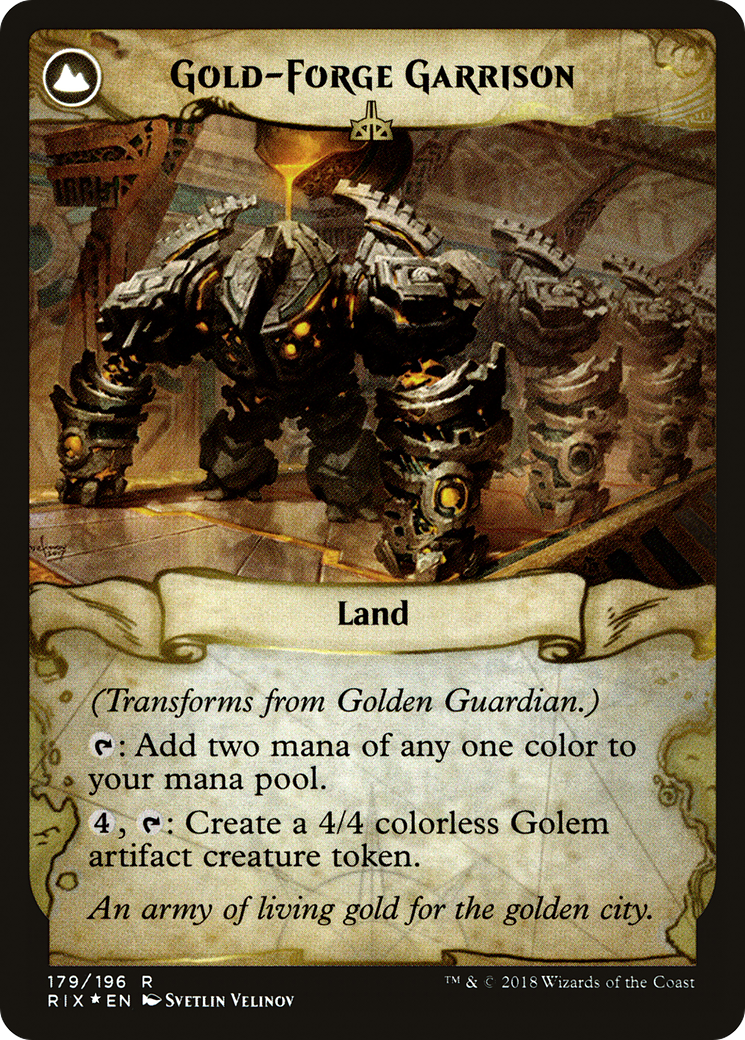 Golden Guardian // Gold-Forge Garrison (PRE-179S) - : (compasslanddfc) Foil