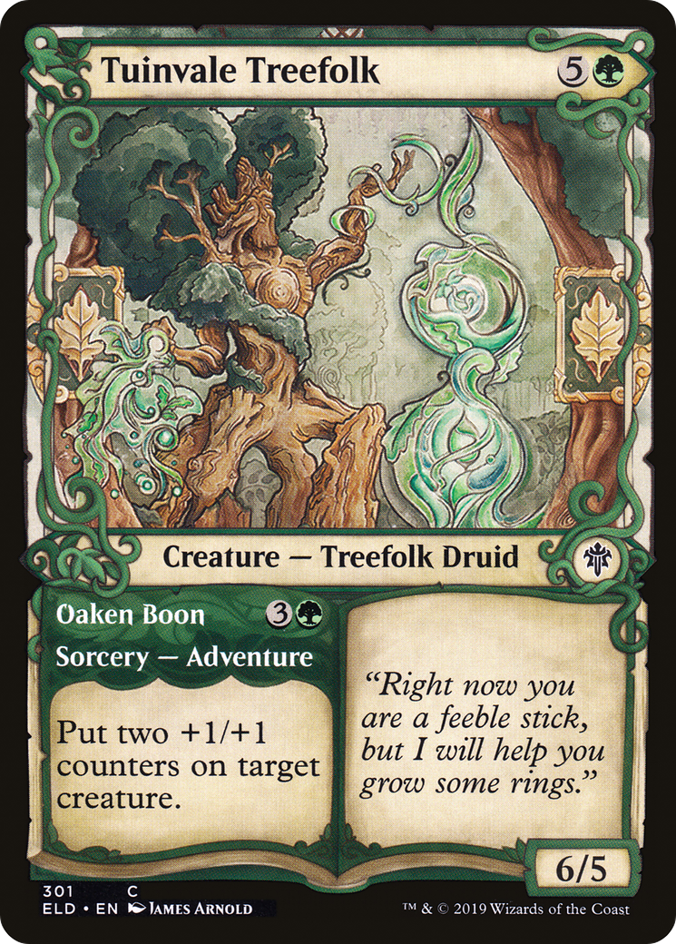 Tuinvale Treefolk // Oaken Boon (ELD-301) - : (Showcase) Foil