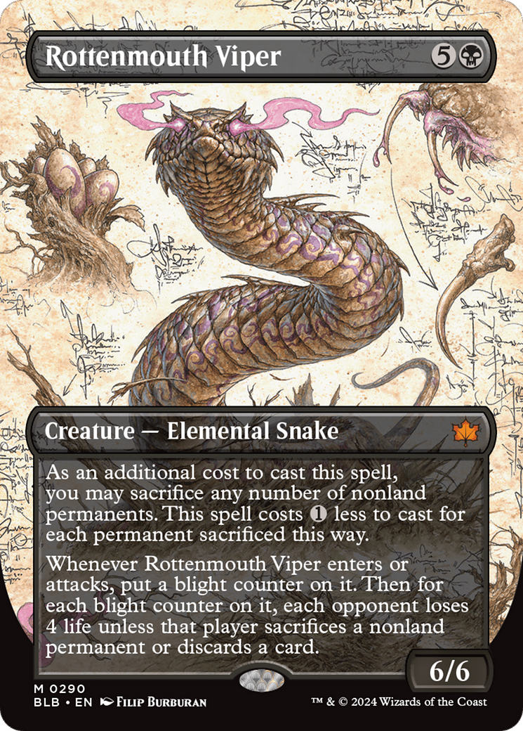 Rottenmouth Viper (BLB-290) - : (Showcase) (Borderless) Foil