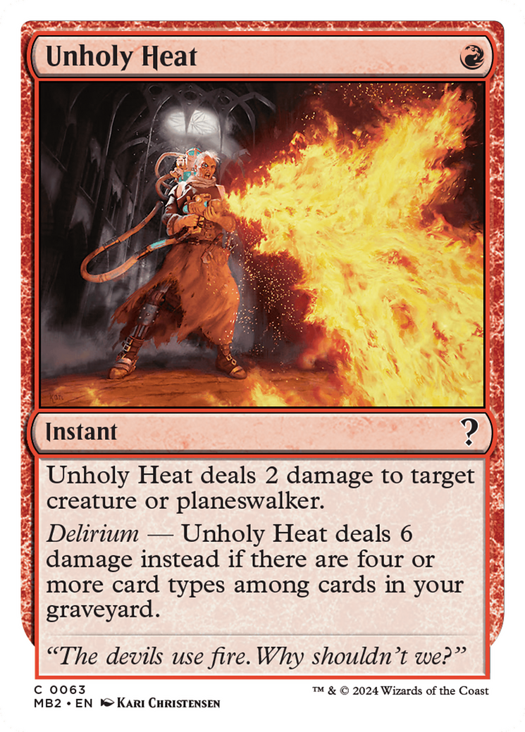 Unholy Heat (MB2-063) -