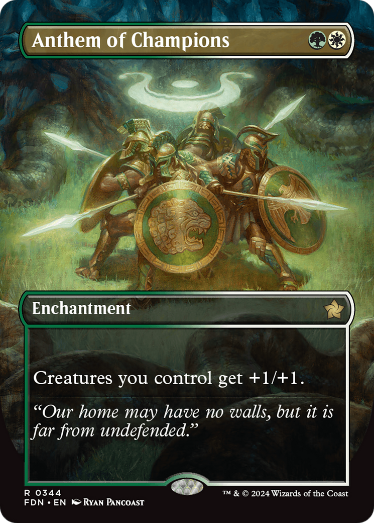 Anthem of Champions (FDN-344) -  (Borderless) Foil