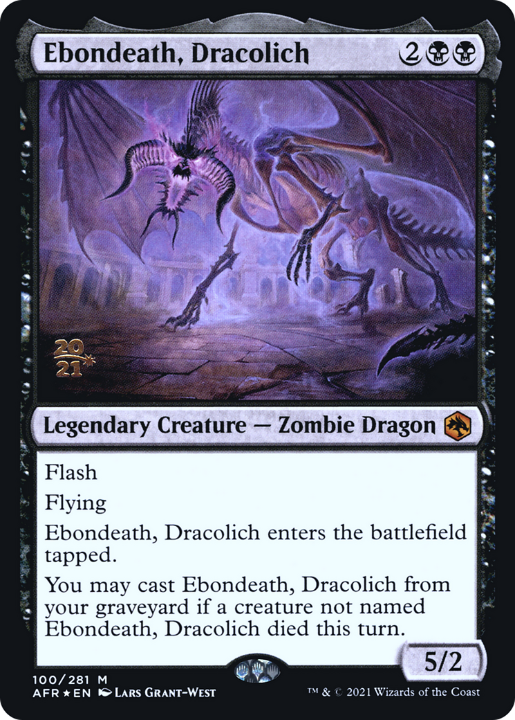 Ebondeath, Dracolich (PRE-100S) -  Foil