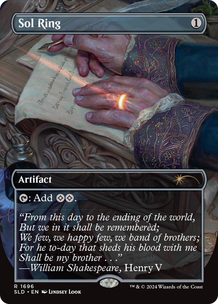 Sol Ring (SLD-1696) -  (Borderless) Foil