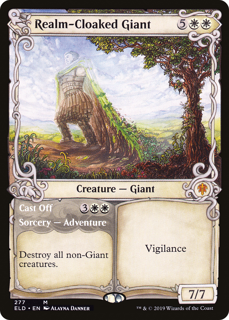 Realm-Cloaked Giant // Cast Off (ELD-277) - : (Showcase) Foil