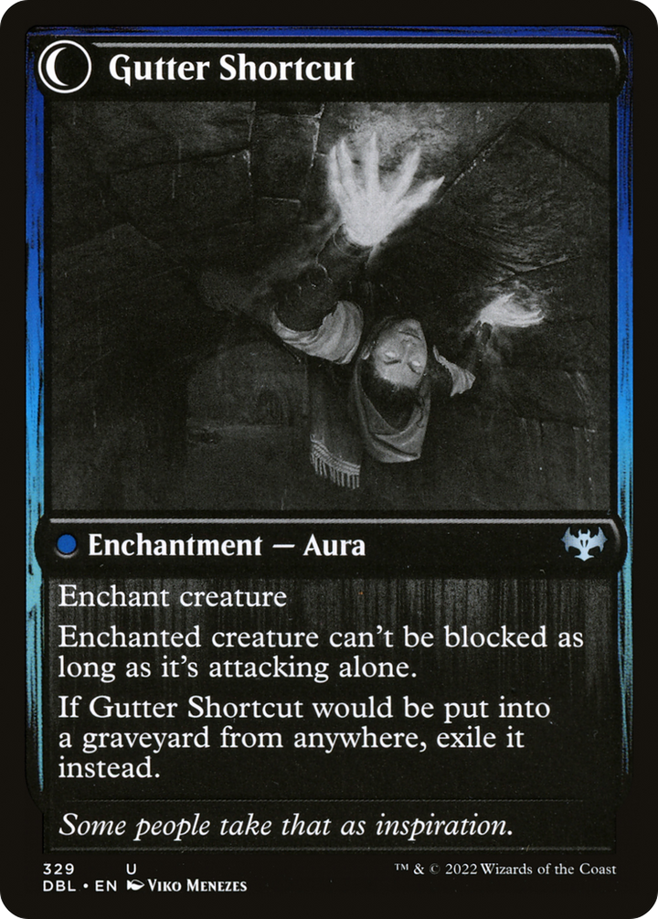 Gutter Skulker // Gutter Shortcut (DBL-329) - : (Double Faced Transform) Foil