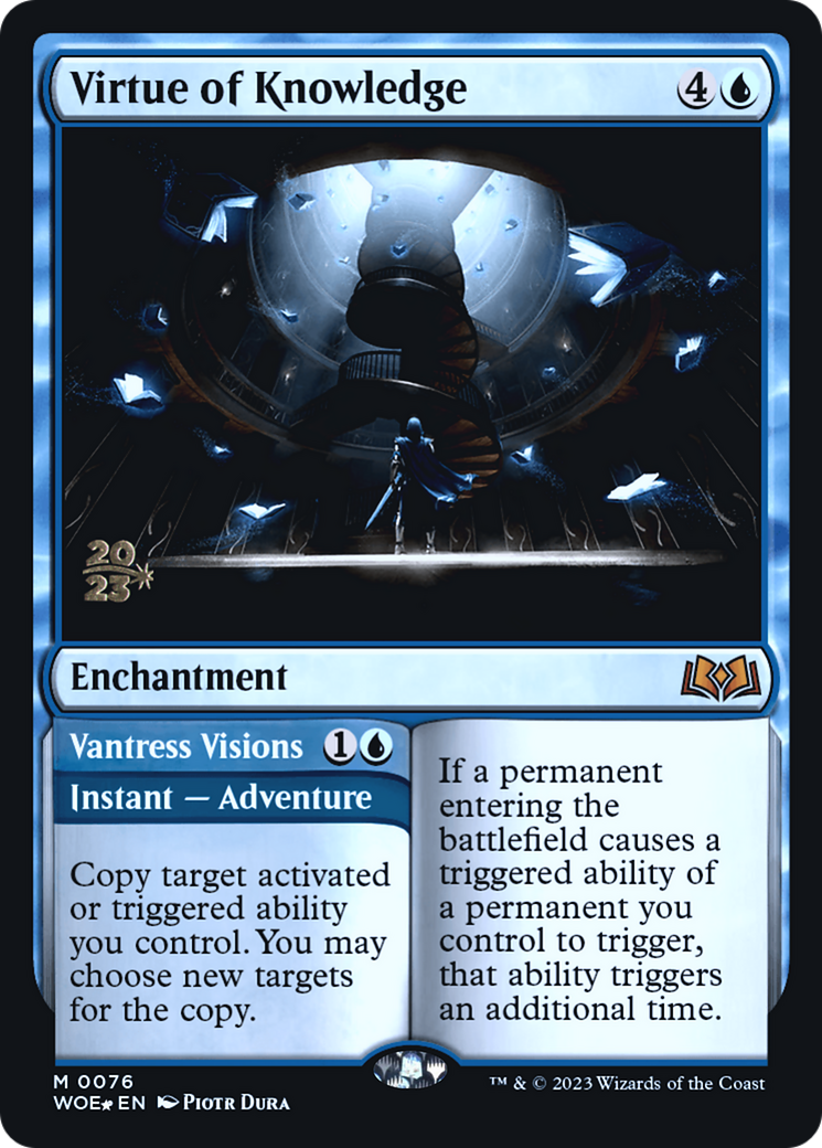 Virtue of Knowledge // Vantress Visions (PRE-76S) -  Foil